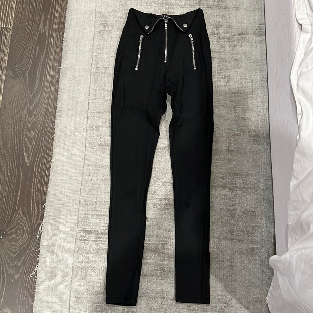 White Fox black pants